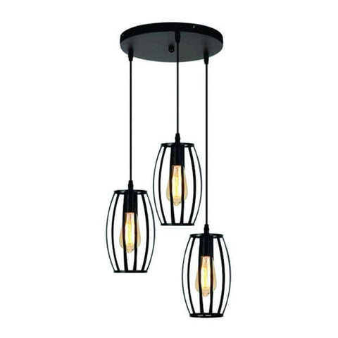 3in1 Drum shaped Hanging Lamp