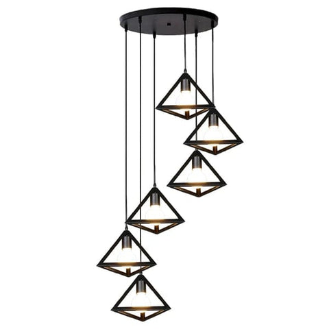 6in1 Triangle Hanging Lamp