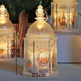 2pcs mini Ramadan Eastern festival candle holder wind lamp led Arabic lantern small oil lamp candle lamp crafts